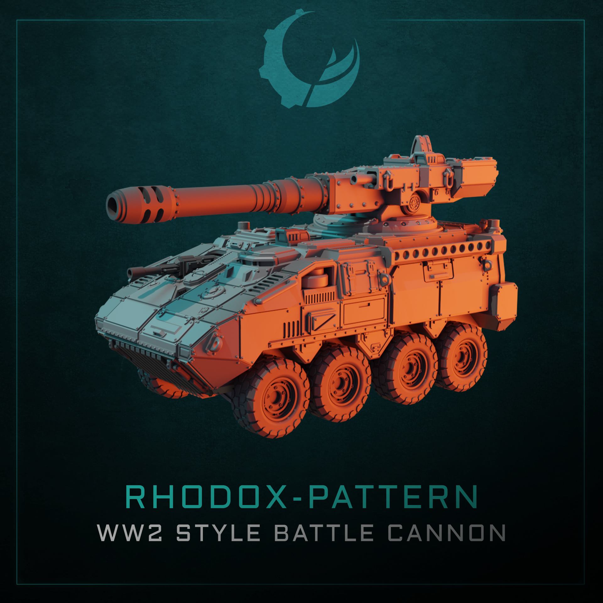 Rhodox-Pattern WW2 Style Battle Cannon