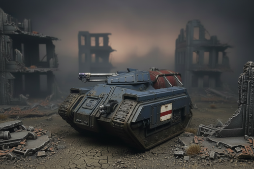Artemis Incinerator Tank on ruined battlefield